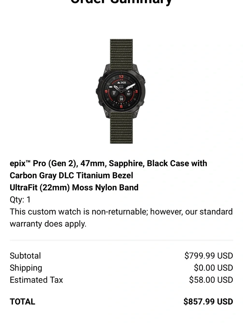 Garmin Epix Pro Sapphire ( Gen2) 47 mm